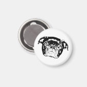 Kuschel-Mops-Heimschmuck Magnet (Vorderseite/Rückseite)