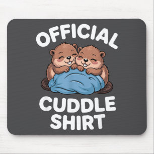Kuschel-Shirt Süße Biber Kuscheln  Mousepad