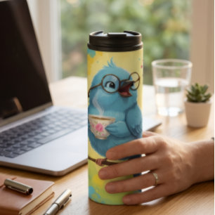 Kuschel-Vogel-Thermal-Tumbler Thermosbecher