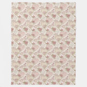 Kuscheldecke Blush Pink Liebe & Rosen zum Valentin Fleecedecke (Vorderseite)