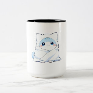 Kuscheldecke Kätzchen Kawaii Süße Katzen Gestaltun Zweifarbige Tasse
