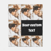 Kuscheldecke mit eigenem Foto – Personalisiertes B Fleecedecke (Vorderseite)