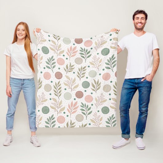 Kuscheldecke mit klassischem Polka-Punkt-Muster Fleecedecke (Beispiel)