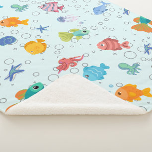 Kuscheldecke mit Sherpa-Futter und niedlichem Unte Sherpadecke