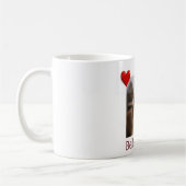 Kuschelfreund, liebende Mutter – Individuelle Tass Kaffeetasse (Links)