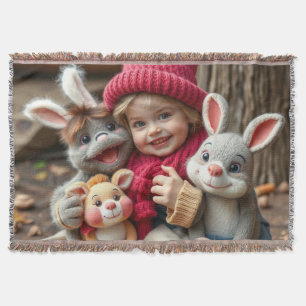 Kuschelfreunde im Herbstzauber Decke