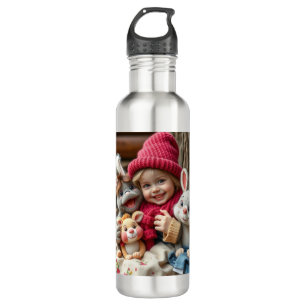 Kuschelfreunde im Herbstzauber Edelstahlflasche