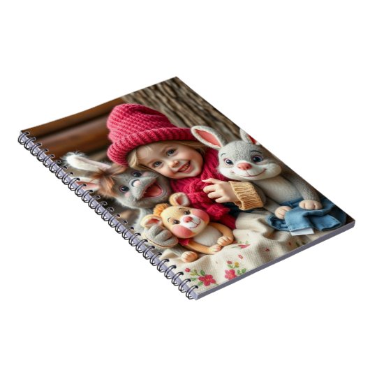 Kuschelfreunde im Herbstzauber Notizblock (Rechte Seite)