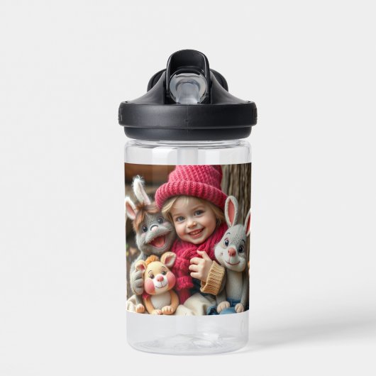 Kuschelfreunde im Herbstzauber Trinkflasche (Vorne)