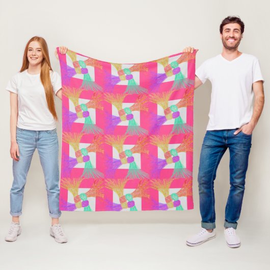 Kuschelige Bunte Fleece-Decke 127 cm x 152 cm Fleecedecke (Beispiel)
