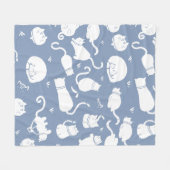 kuschelige Fleece-Decke Katze Fleecedecke (Vorderseite (Horizontal))