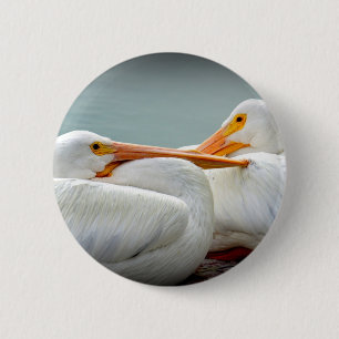 Kuschelige Pelikane Button