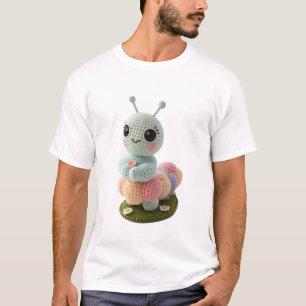 Kuschelige Raupe Ein Launischer Häkelfreund T-Shir T-Shirt