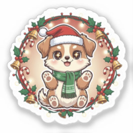 Kuschelige Weihnachtsfreude Individuell zugeschnit Aufkleber
