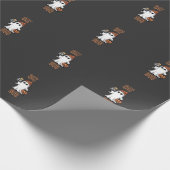 Kuscheliger Halloween Geist Kamera Geschenkpapier (Ecke)