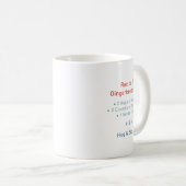 Kuscheliger Weihnachtsmann-Hug | Festlicher Feiert Kaffeetasse (VorderseiteRechts)