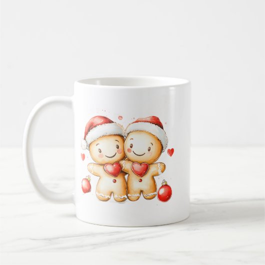 Kuscheliger Weihnachtsmann-Hug | Festlicher Feiert Kaffeetasse (Links)