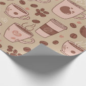 Kuscheliges Kaffeetassen-Muster (7) Geschenkpapier (Ecke)