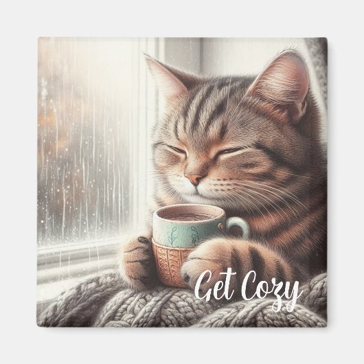 Kuschelkatze Magnet (Vorne)