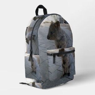 "Kuscheln in Australien: Ein kuscheliger grauer Qu Bedruckter Rucksack