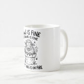 Kuscheln Sie sich mit Grumpy Fluffy Classic Tasse (VorderseiteRechts)