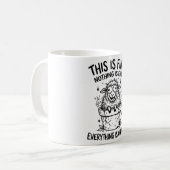 Kuscheln Sie sich mit Grumpy Fluffy Classic Tasse (Vorderseite Links)