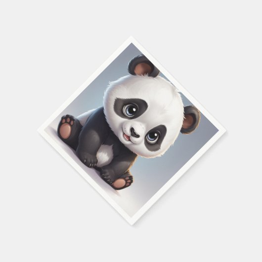 Kuschelpanda-Servietten Serviette (Ecke)