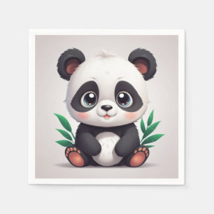 Kuschelpanda-Servietten Serviette