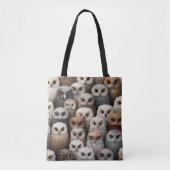 Kuscheltasche in Braun, Schwarz und Creme Tasche (Vorderseite)