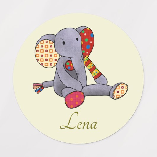 Kuscheltiere Kunterbunt Etiketten (Design 2)