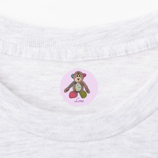 Kuscheltiere Kunterbunt Etiketten (Befestigt)