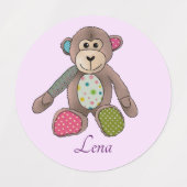 Kuscheltiere Kunterbunt Etiketten (Design 1)