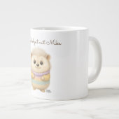 Kuschelzeit Igel mit Name Jumbo-Tasse (Vorderseite Rechts)