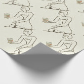 "Kushim, der Buchhalter, der einen Rechner hat" Geschenkpapier (Ecke)