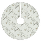 "Kushim, der Buchhalter, der einen Rechner hat" Polyester Weihnachtsbaumdecke (Vorderseite)