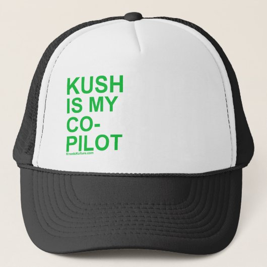 KushIsMyCoPilot Truckerkappe (Vorderseite)