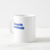Kuss 90 mein Hintern Kaffeetasse (Vorderseite Links)