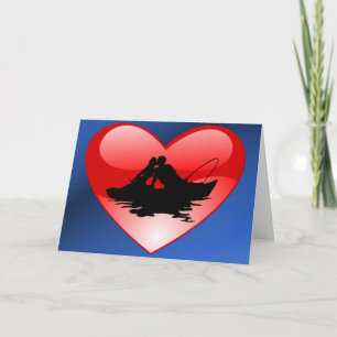 Kuss auf die Wasserkarte Feiertagskarte