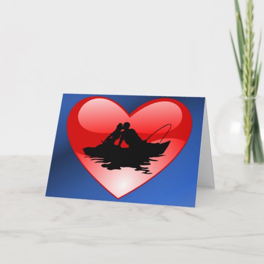 Kuss auf die Wasserkarte Feiertagskarte (Vorderseite)