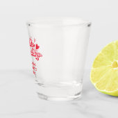 Küss auf Wiedersehen Pink Bachelorette Schnapsglas (Rechts)