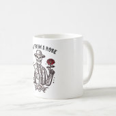 Kuss aus einer Rose Kaffeetasse (VorderseiteRechts)