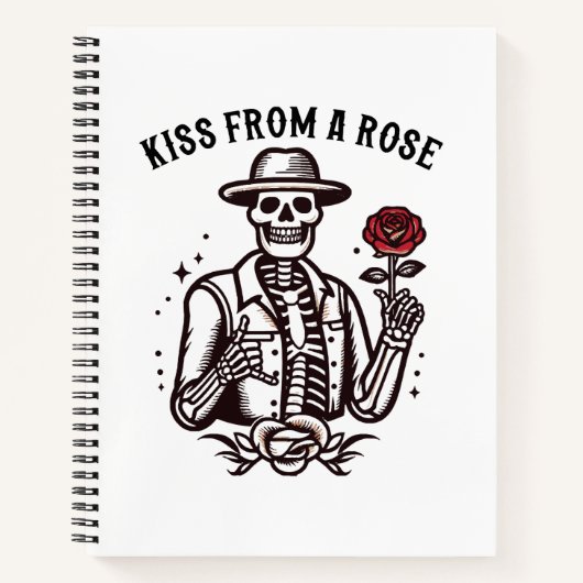 Kuss aus einer Rose Notizblock (Vorderseite)