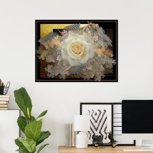 Kuss aus einer Rose Poster (Heimbüro)