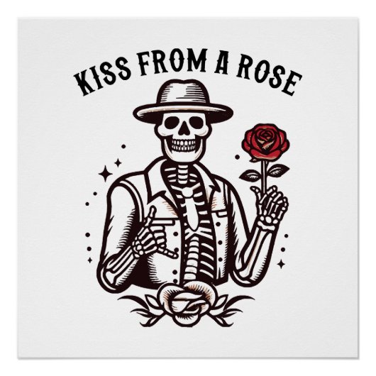 Kuss aus einer Rose Poster (Vorderseite)