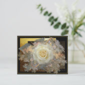 Kuss aus einer Rose Postkarte (Stehend Vorderseite)