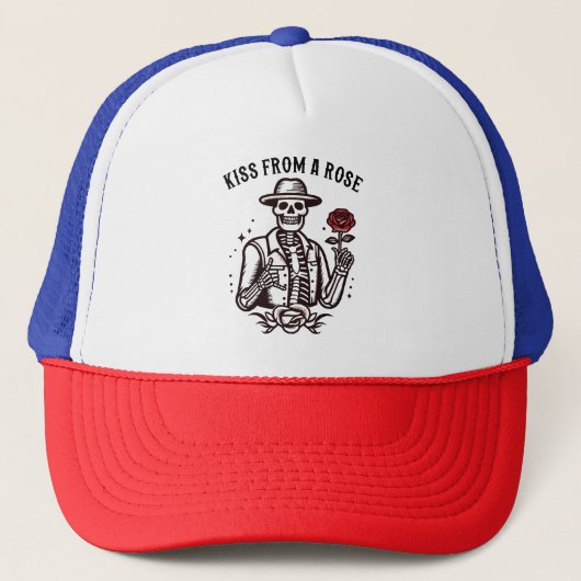 Kuss aus einer Rose Truckerkappe (Vorderseite)