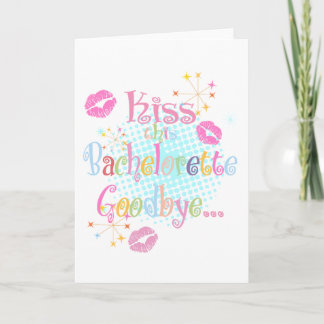Kuss Bachelorette Auf Wiedersehen Karte