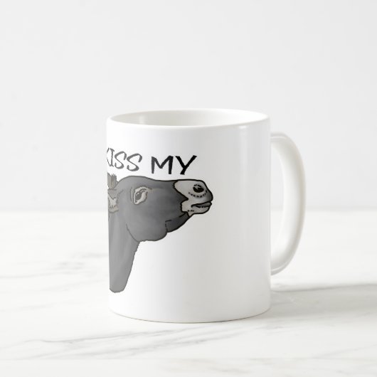 Küss... Burro Kaffeetasse (VorderseiteRechts)