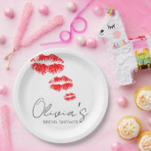 Küss das Brautparty zum Abschied Pappteller (Party)