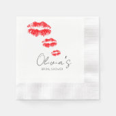 Küss das Brautparty zum Abschied Serviette (Vorderseite)